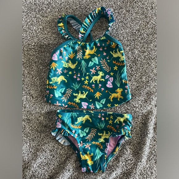 4 infant swim suits, 2 Minnie Mouse, 1 lion king and 1 multi colored - Picture 4 of 10